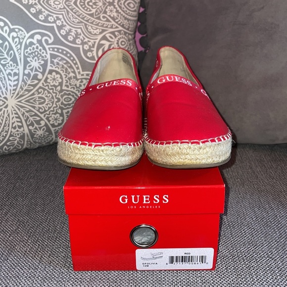Guess Red Pleather Slip-On Espadrilles 🍒 - Picture 5 of 6